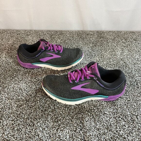 Brooks Pure Cadence 7 Womens Black and Purple Size 7 - Picture 1 of 6